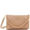 Clearance Anne Klein Ruched Crossbody With Chain Swag