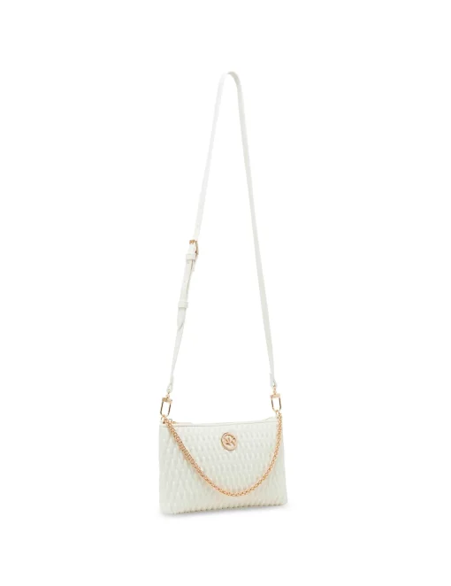 Best Anne Klein Ruched Crossbody With Chain Swag