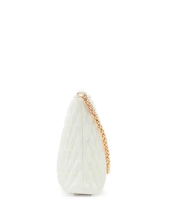 Best Anne Klein Ruched Crossbody With Chain Swag