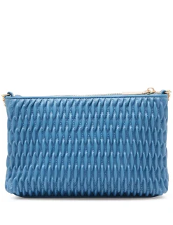 Best Anne Klein Ruched Crossbody With Chain Swag