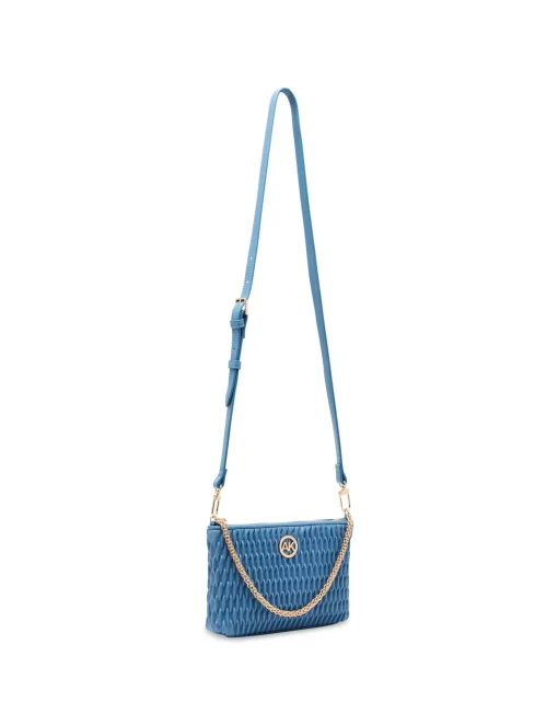 Best Anne Klein Ruched Crossbody With Chain Swag