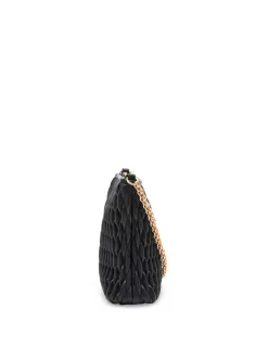 Best Anne Klein Ruched Crossbody With Chain Swag