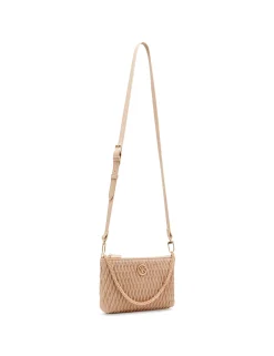 Best Anne Klein Ruched Crossbody With Chain Swag