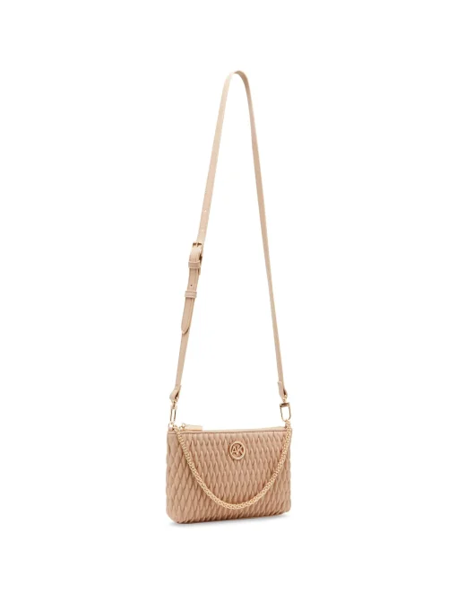 Best Anne Klein Ruched Crossbody With Chain Swag