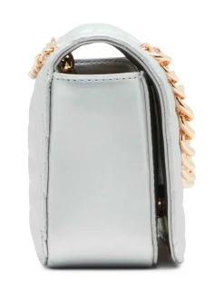 New Anne Klein Ruched Flap Crossbody With Oversized Chain Swag