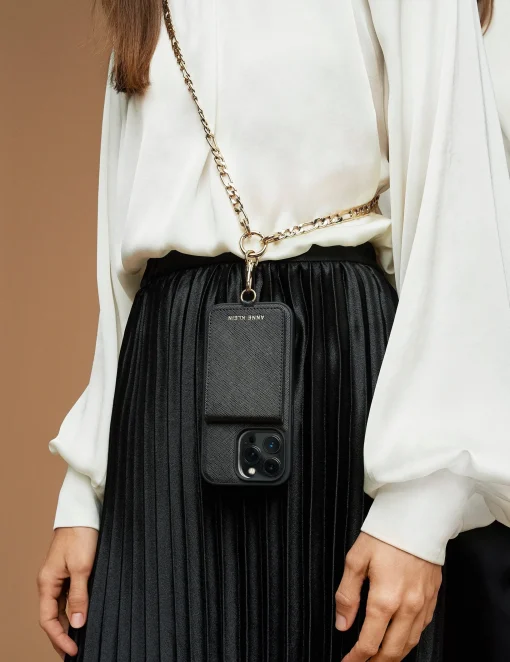 Shop Anne Klein Saffiano Vegan Leather IPhone® 14 Pro Case