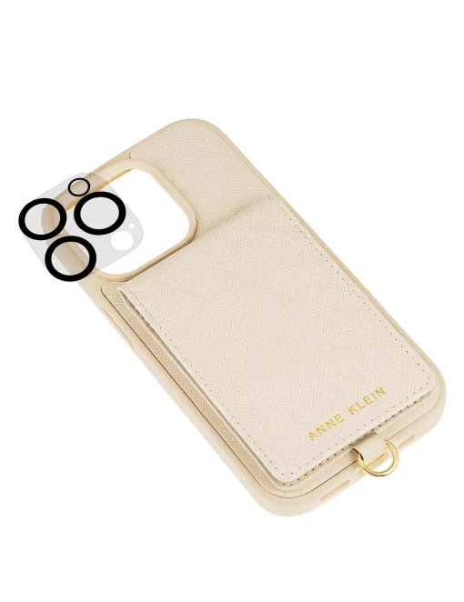 Shop Anne Klein Saffiano Vegan Leather IPhone® 14 Pro Case