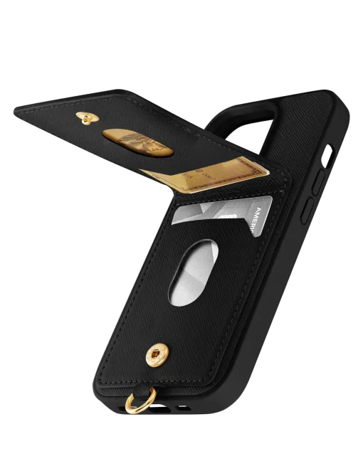 Shop Anne Klein Saffiano Vegan Leather IPhone® 14 Pro Case