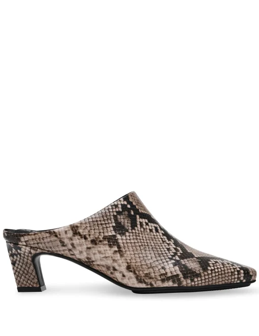 Fashion Anne Klein Sarafena Dress Mule Nat Snake