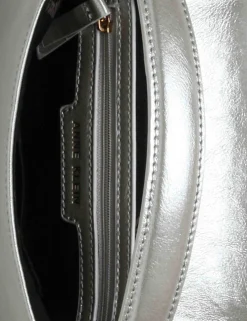 Discount Anne Klein Sequin Mini Flap Crossbody Silver/ Silver