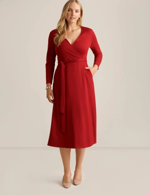 Flash Sale Anne Klein Serenity Dress Titian Red