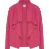 Hot Anne Klein Serenity Knit Drape Front Cardigan- Sale Elderberry