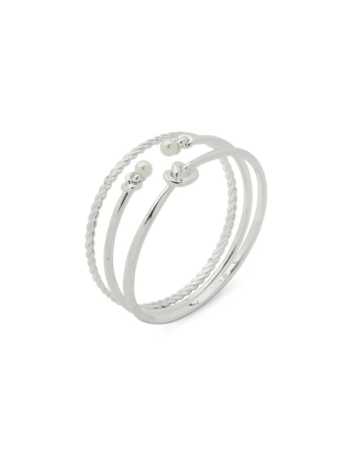 Clearance Anne Klein Set Of Knot Roped Bangles In Gift Box