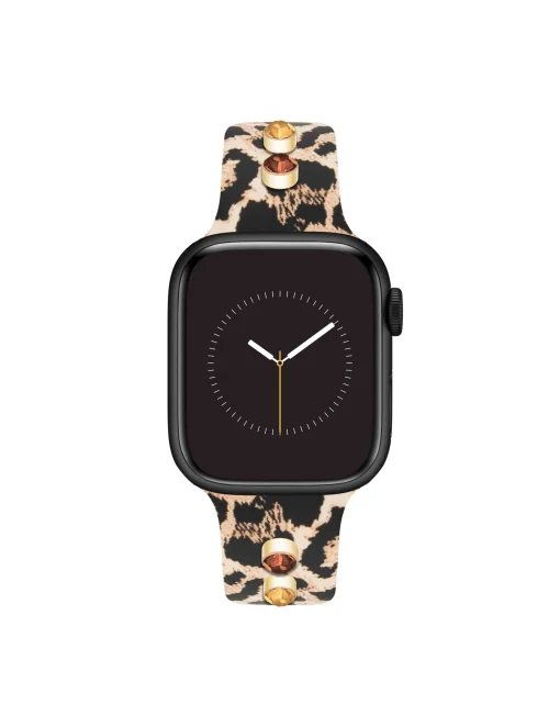 Shop Anne Klein Silicone Band For Apple Watch® With Crystal Charms