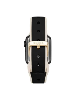 Shop Anne Klein Silicone Band For Apple Watch® With Crystal Charms