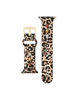Shop Anne Klein Silicone Band For Apple Watch® With Crystal Charms