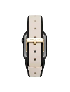 Shop Anne Klein Silicone Band For Apple Watch® With Crystal Charms
