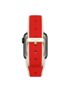 Shop Anne Klein Silicone Band For Apple Watch® With Crystal Charms