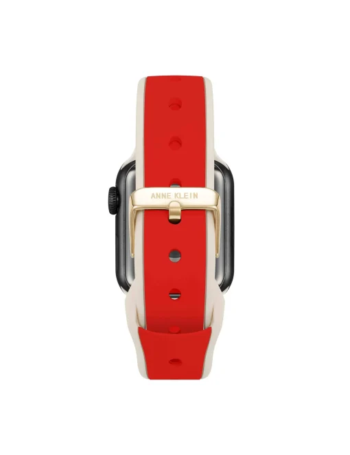 Shop Anne Klein Silicone Band For Apple Watch® With Crystal Charms