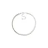Fashion Anne Klein Silver Disc Chain Collar Necklace