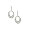 Cheap Anne Klein Silver Open Oval Drop Earrings