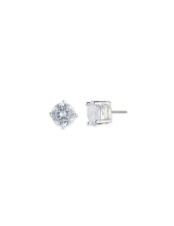 Sale Anne Klein Silver-Tone Cubic Zirconia Stud Earrings