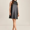 Cheap Anne Klein Sleeveless Shift With Ruffle Collar Gunmetal