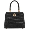 Best Anne Klein Small Ruched Satchel With Tubular Handle