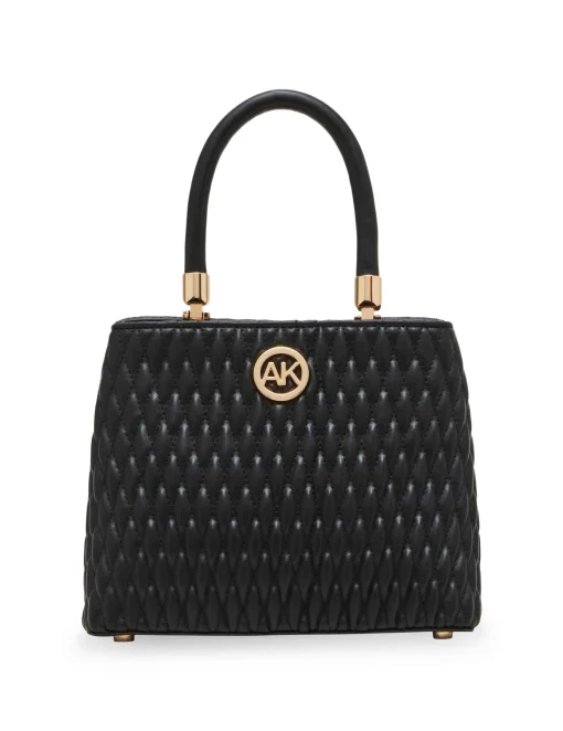 Best Anne Klein Small Ruched Satchel With Tubular Handle