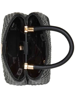 Best Anne Klein Small Ruched Satchel With Tubular Handle