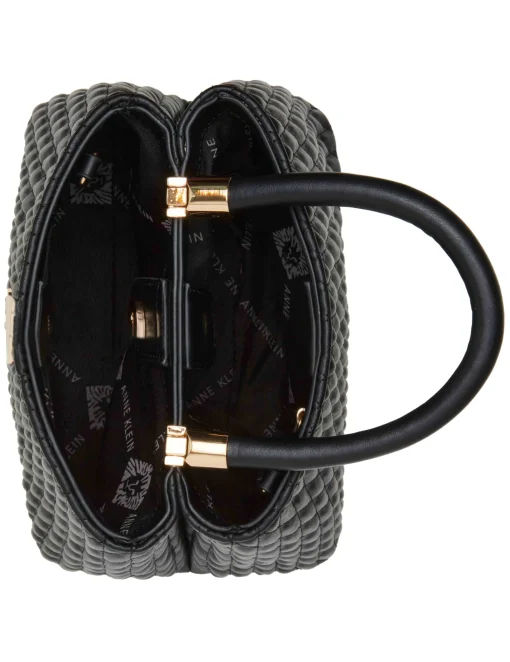 Best Anne Klein Small Ruched Satchel With Tubular Handle