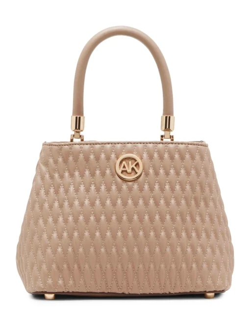 Best Anne Klein Small Ruched Satchel With Tubular Handle
