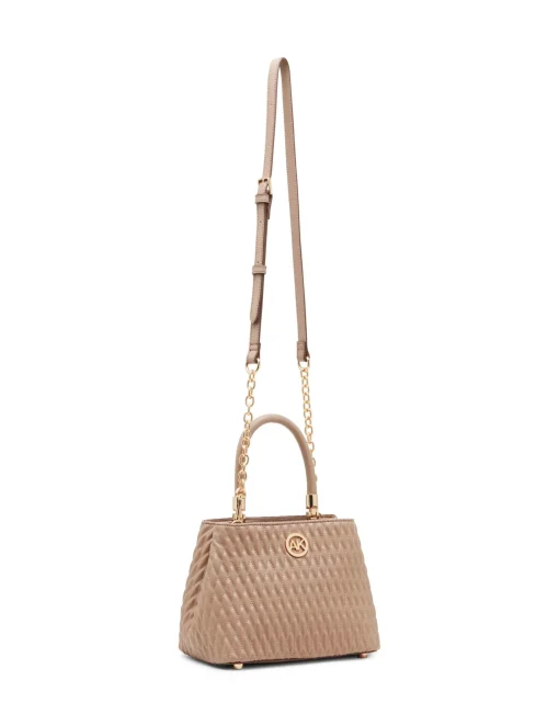 Best Anne Klein Small Ruched Satchel With Tubular Handle