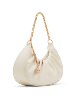 Best Anne Klein Small Smooth Stitched Quilted Crescent Shoulder Bag