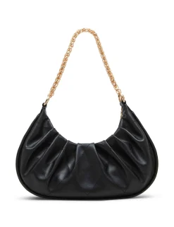 Best Anne Klein Small Smooth Stitched Quilted Crescent Shoulder Bag