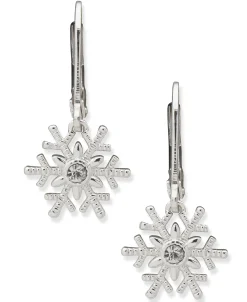 Cheap Anne Klein Snowflake Drop Earrings