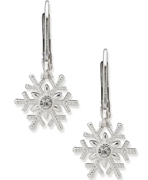 Cheap Anne Klein Snowflake Drop Earrings