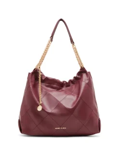 Best Anne Klein Soft Stitched Quilted Hobo With Chain Strap