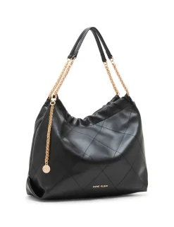 Best Anne Klein Soft Stitched Quilted Hobo With Chain Strap