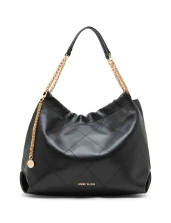 Best Anne Klein Soft Stitched Quilted Hobo With Chain Strap