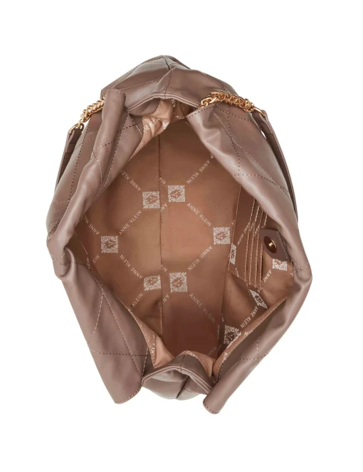 Best Anne Klein Soft Stitched Quilted Hobo With Chain Strap