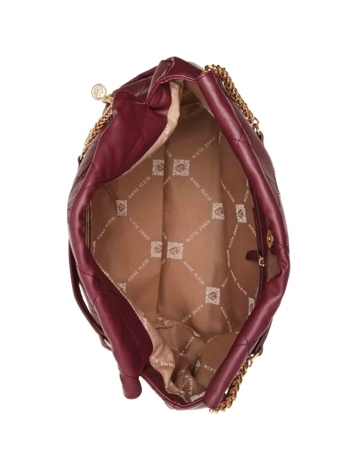 Best Anne Klein Soft Stitched Quilted Hobo With Chain Strap