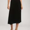 Discount Anne Klein Solid Pull On Pleated Skirt Anne Black