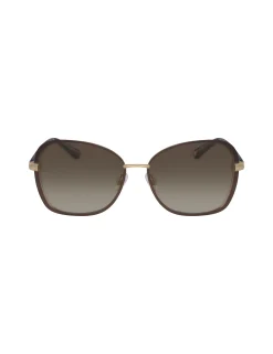 Fashion Anne Klein Square Metal Sunglasses