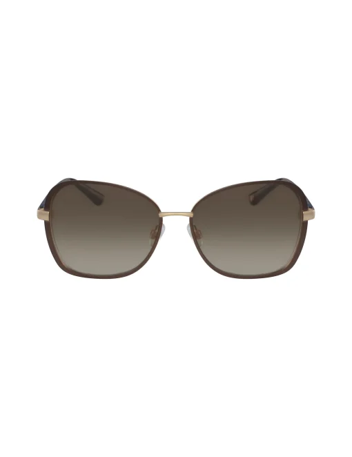 Fashion Anne Klein Square Metal Sunglasses