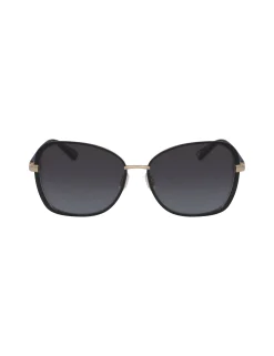 Fashion Anne Klein Square Metal Sunglasses