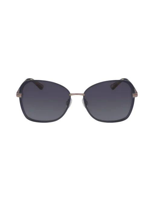 Fashion Anne Klein Square Metal Sunglasses