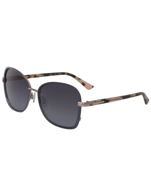Fashion Anne Klein Square Metal Sunglasses
