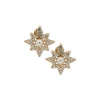 Store Anne Klein Star Button Earrings