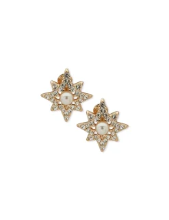 Store Anne Klein Star Button Earrings
